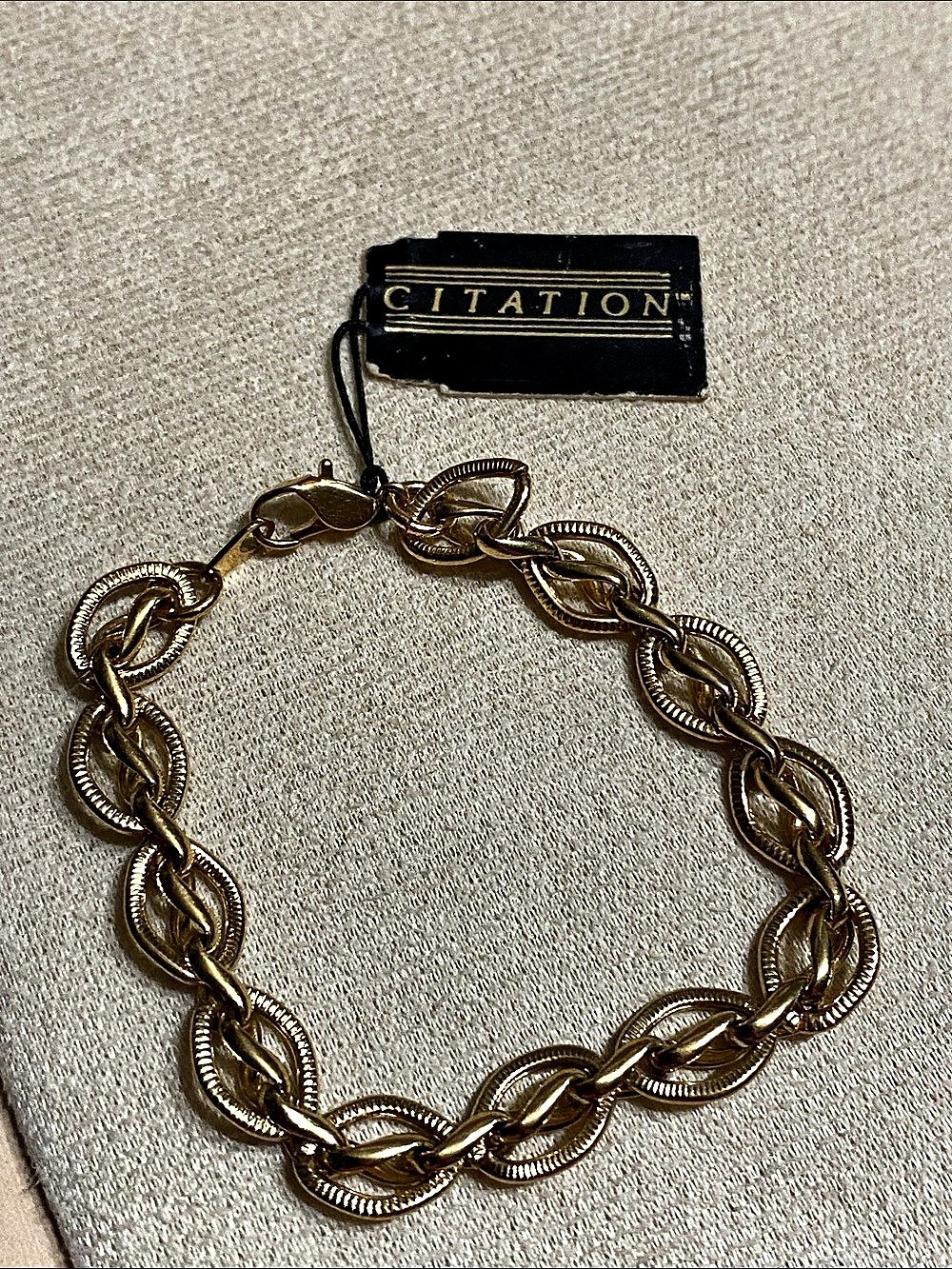 CITATION Gold-Tone Chain Link Bracelet